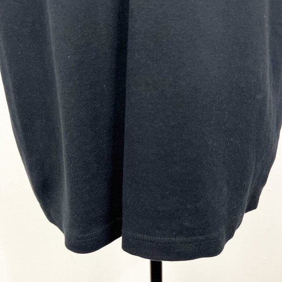 Lyn Dorf Shirt Women Extra Large Black Gold Lucky 7 Rhinestone Studs V-Neck Tee - Picture 8 of 10